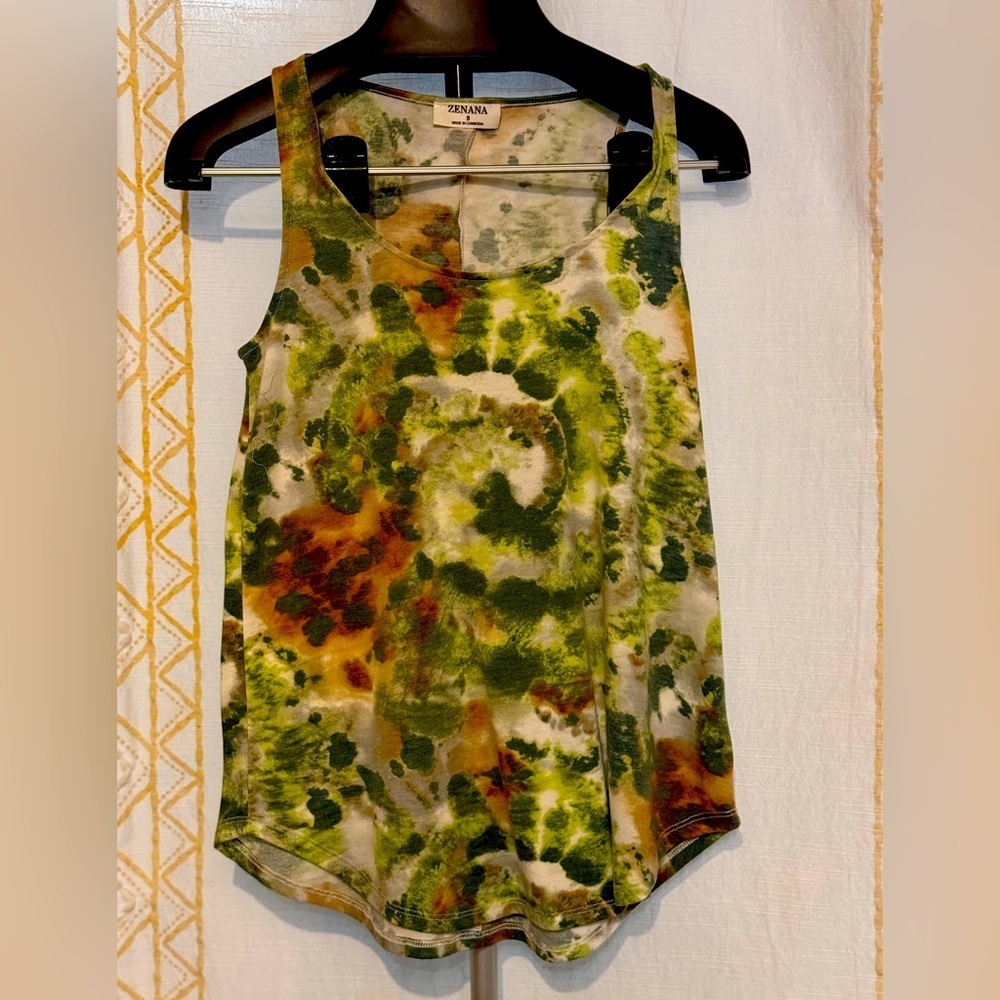 Zenana Tank Top women’s size small tie dye - Picture 1 of 6